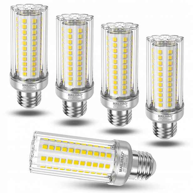 Mailihao Led Žárovka E27 16W Neutrální Bílá Edison Průhledná 5 Kusů