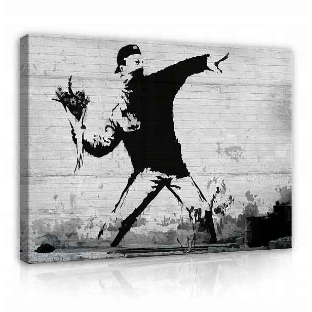 Obraz Na Plátně Banksy Moderní Do Ložnice Obývacího Pokoje Na Plátně XXL 100x70