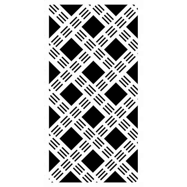 Omítková Šablona LuxBud Panel 25 pro ozdobné omítky 92 cm Dekor 3D Zeď