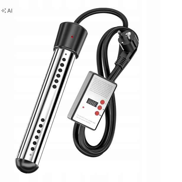 Ponořovací ohřívač 3000 W do bazénu vody do vany elektrický ohřívač ocel