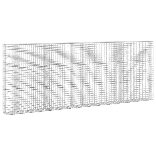 vidaXL Gabion s drátem 5 mm a síťkou 5x5 cm 400x30x150 cm