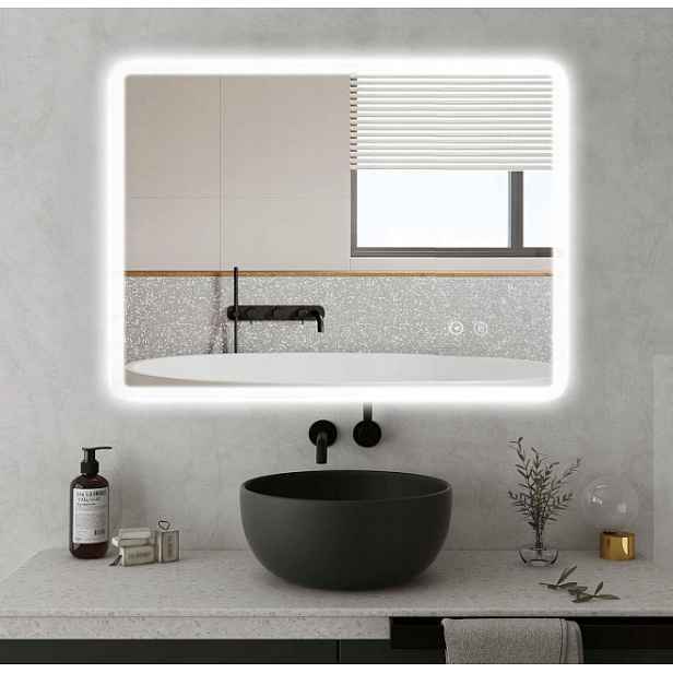 Zrcadlo do koupelny Led SaniteModar 60x80 proti zamlžování