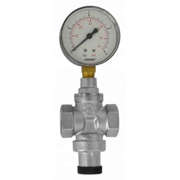 Ferro Reduktor Tlaku S Manometrem 3/4" 1-4 Bar