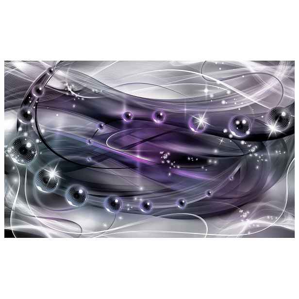 Fototapeta Fialové sféry abstrakce kosmická harmonie 200x140 lepidlo