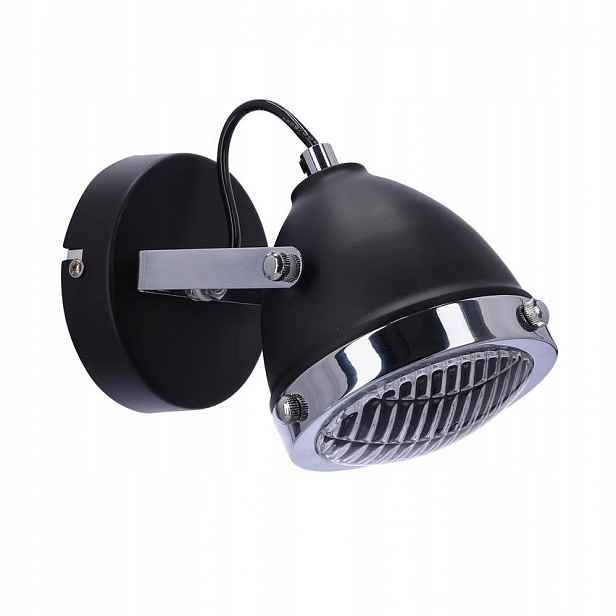 Nástěnné svítidlo Černá lampa na žárovku s paticí GU10 Crazy Candellux