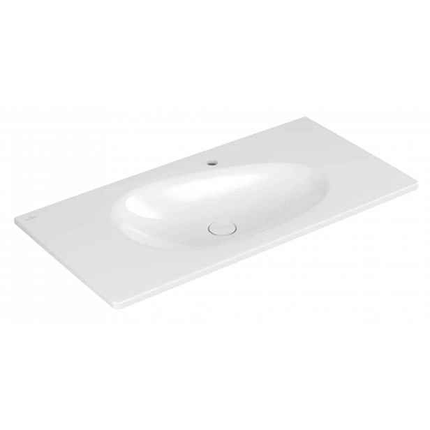 Villeroy & Boch Antao - Umyvadlo nábytkové 100x50 cm, s přepadem, otvor pro baterii, CeramicPlus, alpská bílá 4A76ABR1