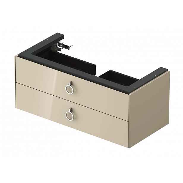 Duravit White Tulip - Umyvadlová skříňka, 98x46x41 cm, 2 zásuvky, Taupe WT43520H3H3