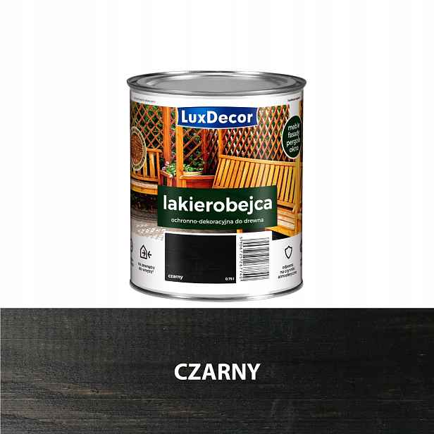 Luxdecor Ochranný A Dekorativní Lak Na Dřevo 2,2 L Černý