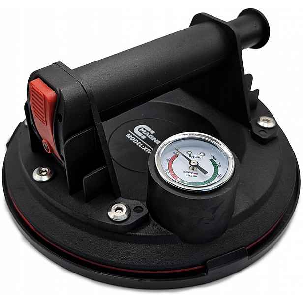Přísavka 200 mm 140 kg manometr drsný Gres, sklo