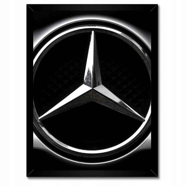 Plakáty v rámu 30x40 Mercedes Černobílé