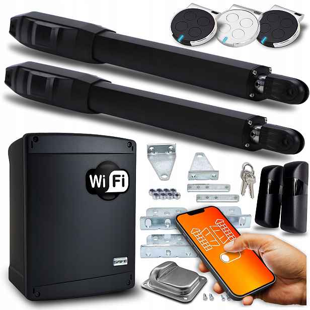 Set Pohon Pro Dvojkřídlovou Bránu Wifi Tuya ovladače pohony 8 m 400 Kg