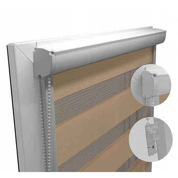 Roleta v Kazetě Lux Prostorová 41 cm x 150 cm Den A Noc