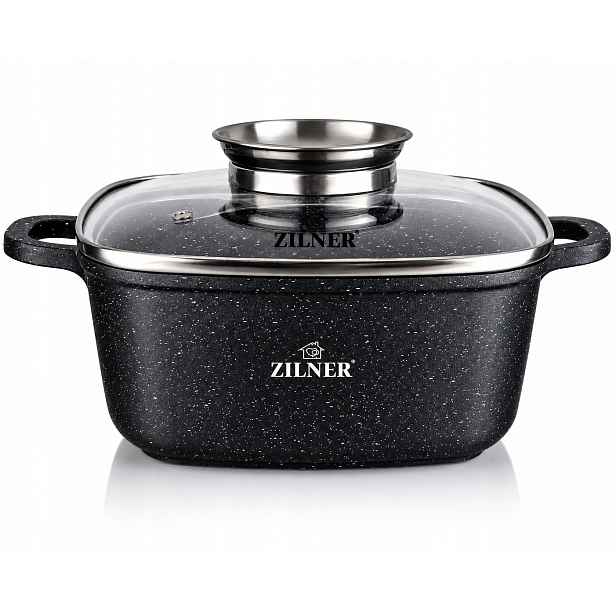 Zapékací Mísa Mramorový Hrnec Čtverec 24 cm Zilner