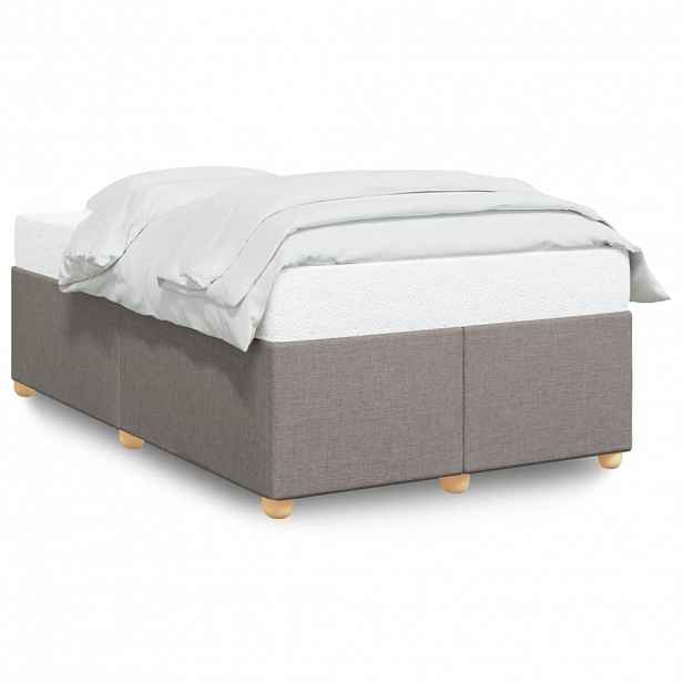 vidaXL Rám postele bez matrací taupe 120x190 cm textil