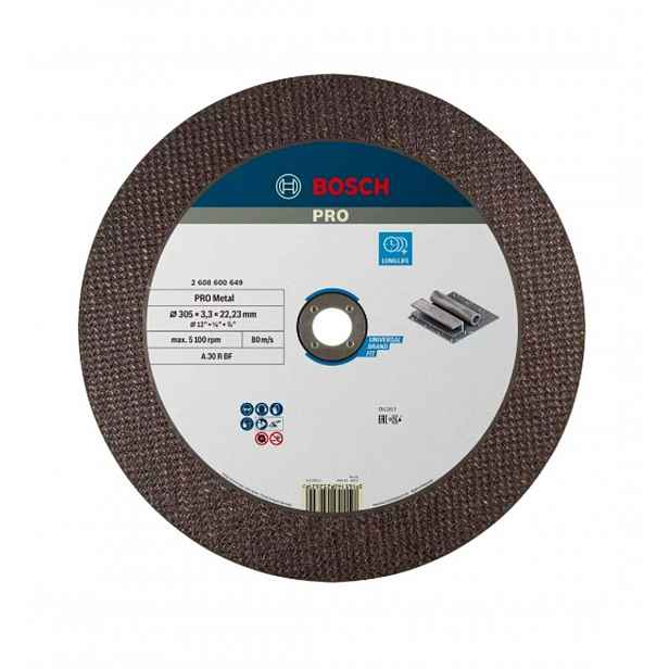 Bosch - Řezný kotouč na kov 305x22,23 mm 2608600649