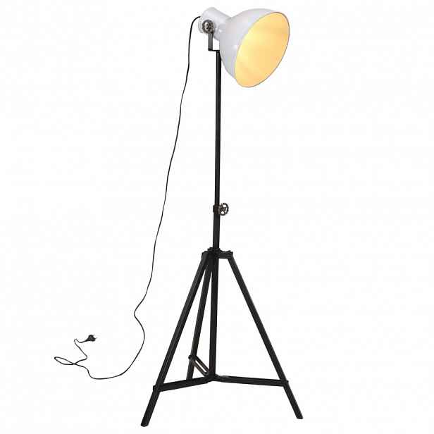 vidaXL Stojací lampa 25 W bílá 61 x 61 x 90/150 cm E27