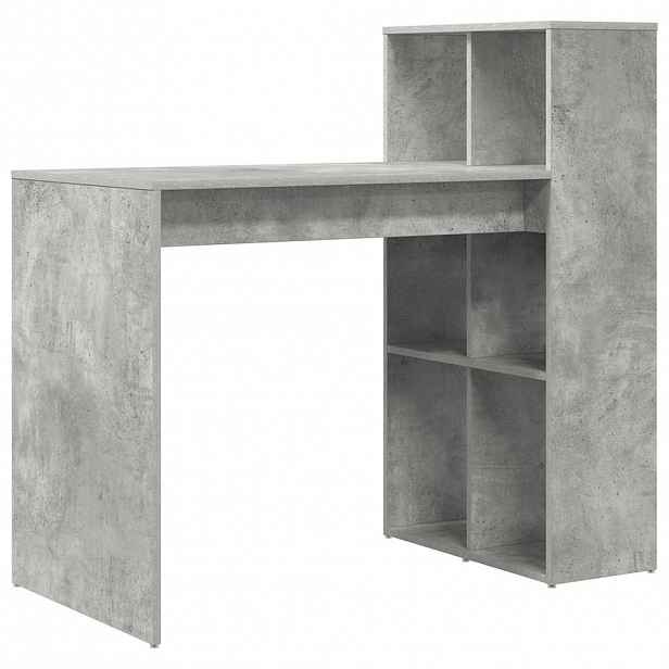 vidaXL Stůl Betonově šedá Kompozitní dřevo 108 x 55 x 103.5 cm