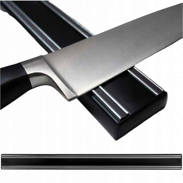 Bisbell Kovová magnetická lišta černá na Nože 50 cm 500 mm B44X50