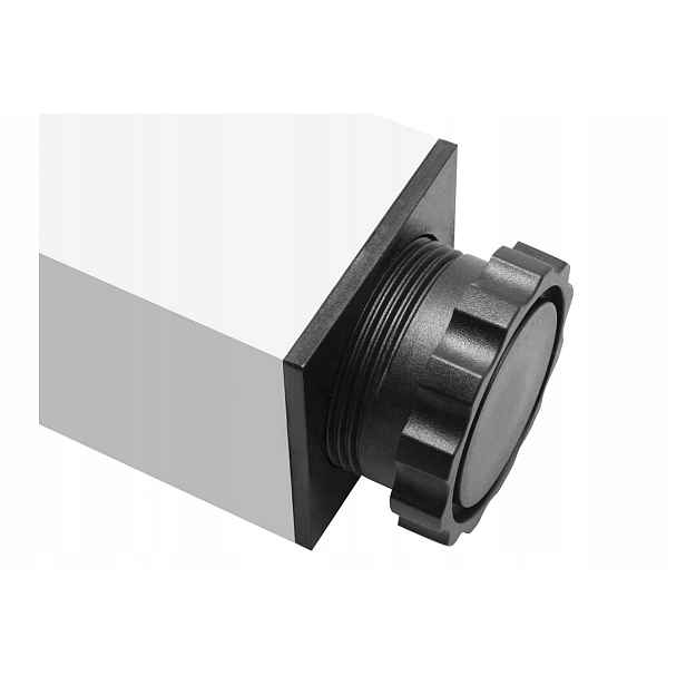 Nábytková noha Gtv Kvadratová, H=710 mm, profil 60 x 60, Al, ocel