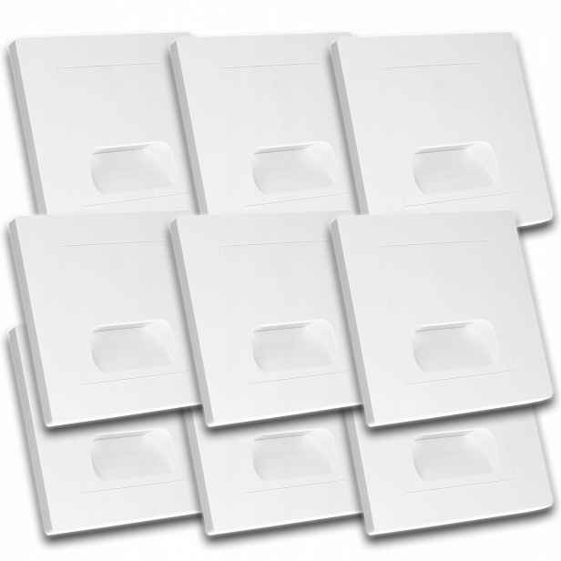 9 x Schodišťová Lampa Led Podsvícení Schodů Led Bílá Schodišťová Lampa