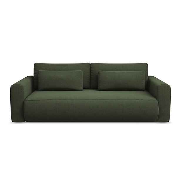 Khaki rozkládací/s úložným prostorem pohovka 238 cm Kapua – Makamii