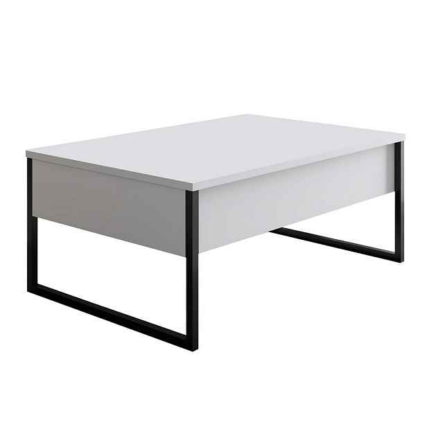 Konferenční stolek Luxe White and Black