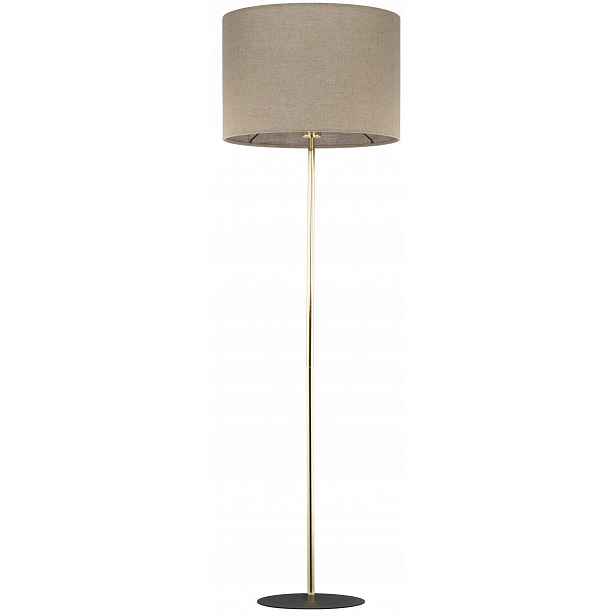 Podlahová lampa Umberto Zlatá Béžová Abažur 1xE27 155 cm Stojací lampa Dům