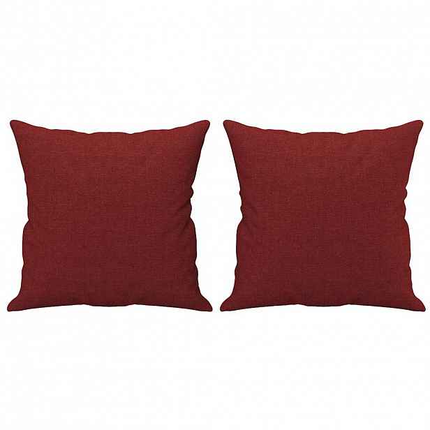vidaXL Dekorační polštáře 2 ks vínové 40 x 40 cm textil