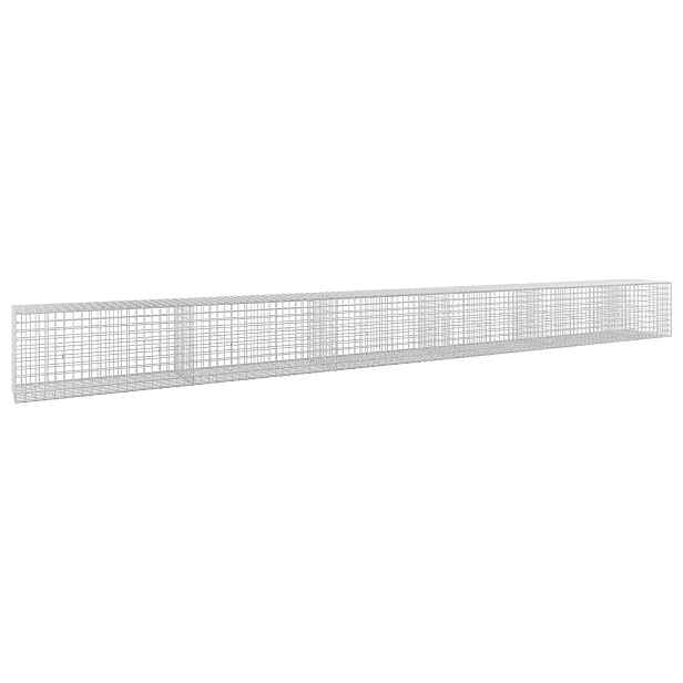 vidaXL Gabion s drátem 5 mm a síťkou 5x5 cm 550x50x50 cm