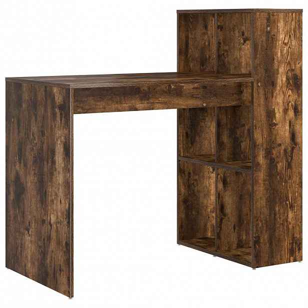 vidaXL Stůl Kouřový dub Kompozitní dřevo 108 x 55 x 103.5 cm