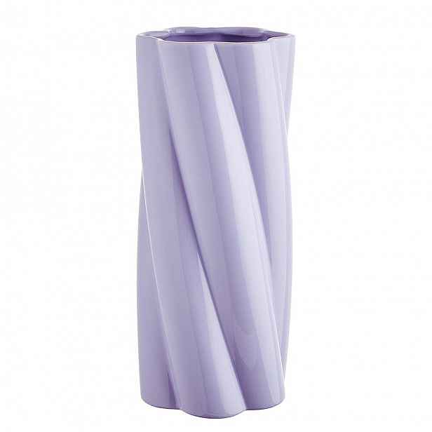 Butlers TWIST Váza 30 cm - sv. fialová