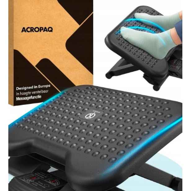 Ergonomická Opěrka Na Nohy Pod Stůl Nastavitelná Masáž Chodidel Protiskluzová