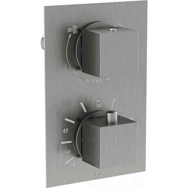 MEXEN - Cube termostatická baterie sprcha/vana 2-output grafit 77502-66