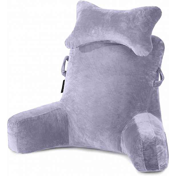 Sliguy Polštář na čtení, M, 63 cm x 50 cm, šedý