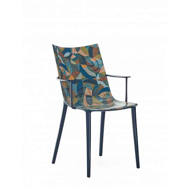 Židle H.H.H. „Graphic Impression“, více variant - Kartell Barva: Modrá / Ink-Ochre