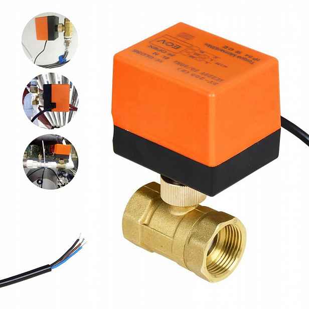Kulový kohout s elektrickým pohonem Ac 220 V, DN25, závit 1,6 MPa