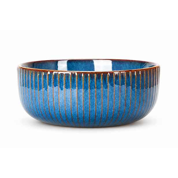 Keramická mísa salátová mísa porcelánová velká 1800 ml 21 cm modrá