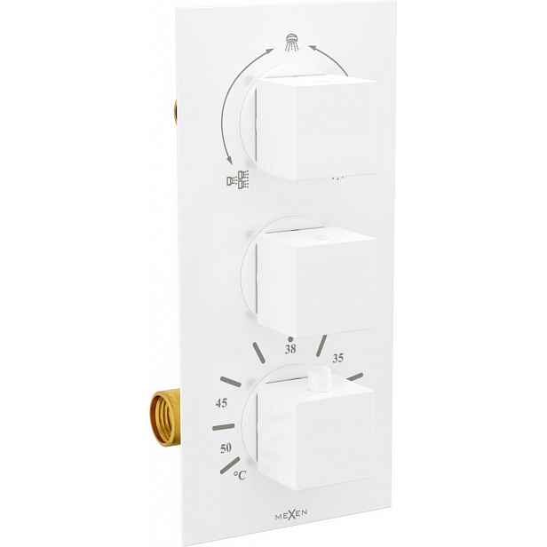 MEXEN - Cube termostatická baterie sprcha/vana 3 W Výstup 77503-20