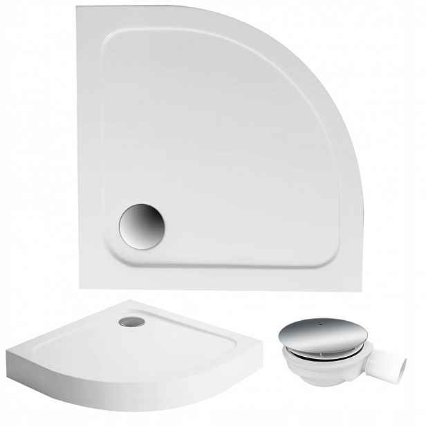 Sprchová vanička komp. půlkruhová Standard 80x80 sifon