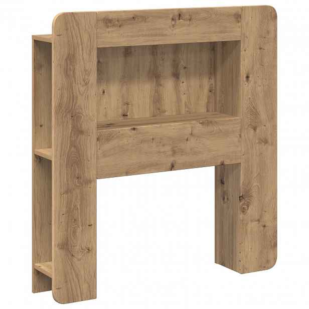 vidaXL Čelo postele se skříňkou Dub artisan 80 cm Dřevěný materiál