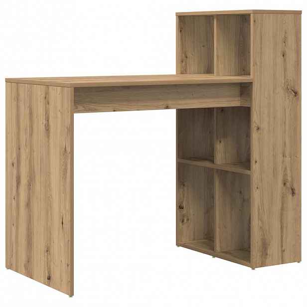 vidaXL Stůl Artisanový dub Kompozitní dřevo 108 x 55 x 103.5 cm