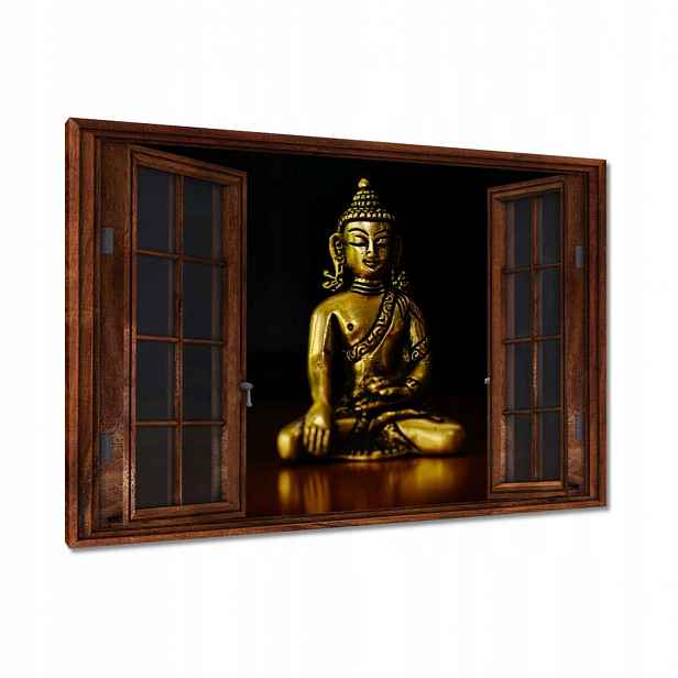 Obrazy 120x80 Zlatý Buddha Zlato