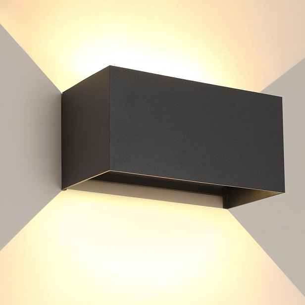 Fasádní nástěnná Led lampa Venkovní nástěnné svítidlo Zahradní Horní Dolů Hliník