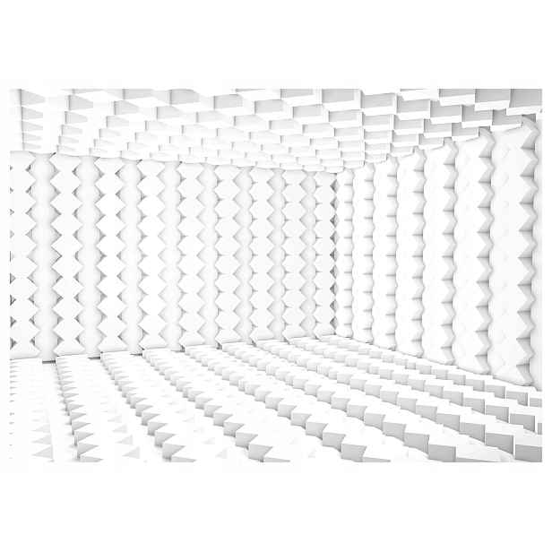 Fototapeta Bílá geometrie Abstrakce Minimalismus Perspektiva 254x184 lepidlo