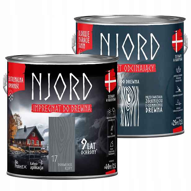 Njord Ochranný Impregnát Na Dřevo 2,5 L Norské Útesy Njord Zemina 2,5 L