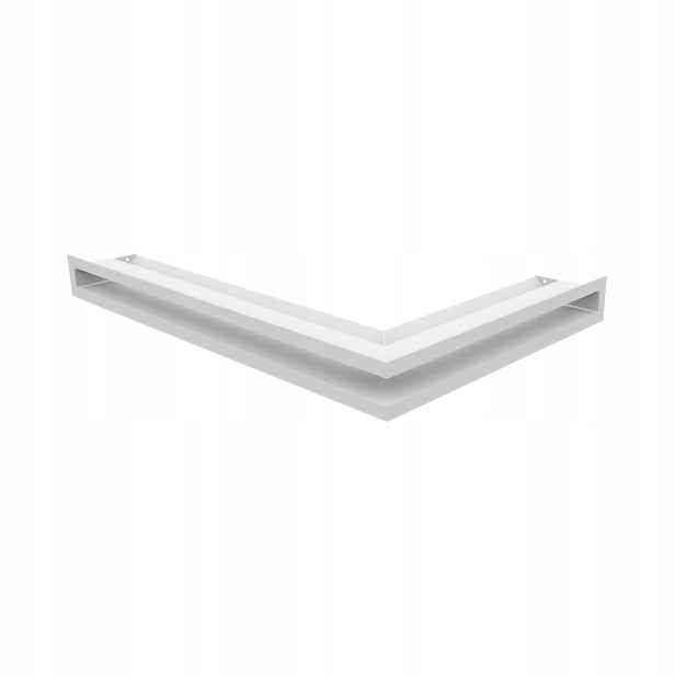 Ventilační mřížka krbová Luft rohová levá 60x40x6 bílá