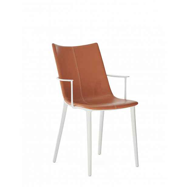 Židle H.H.H. kůže, více variant - Kartell Barva: Bílá / kůže