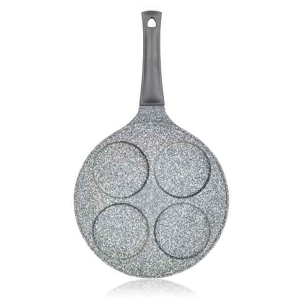 Banquet Pánev na 4 lívance s nepřilnavým povrchem Granite Grey, pr. 26 cm