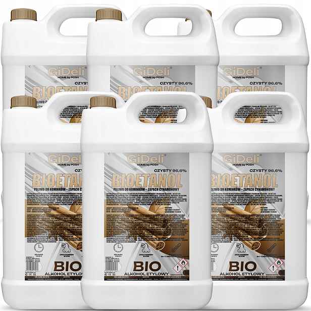 Bioetanol do krbu 6 x 5 l s vůní skořice, biopalivo