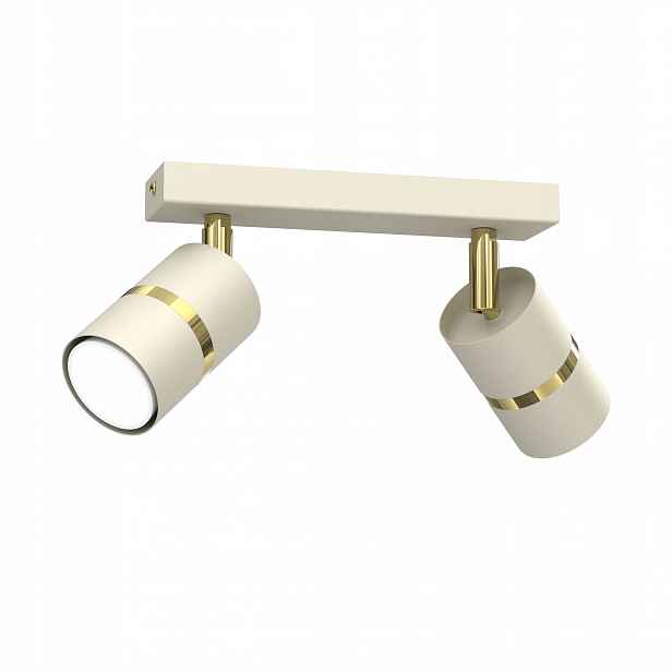 Lampa Stropní Svítidlo 2 Bodová Stropní Svítidlo Lišta GU10 Spot Gold Led GU10